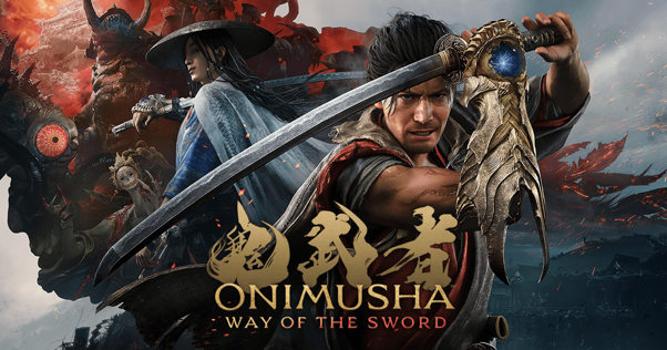 귀무자 Way of the Sword 키 아트. 귀신의 완갑을 차고 검을 겨눈 미야모토 무사시