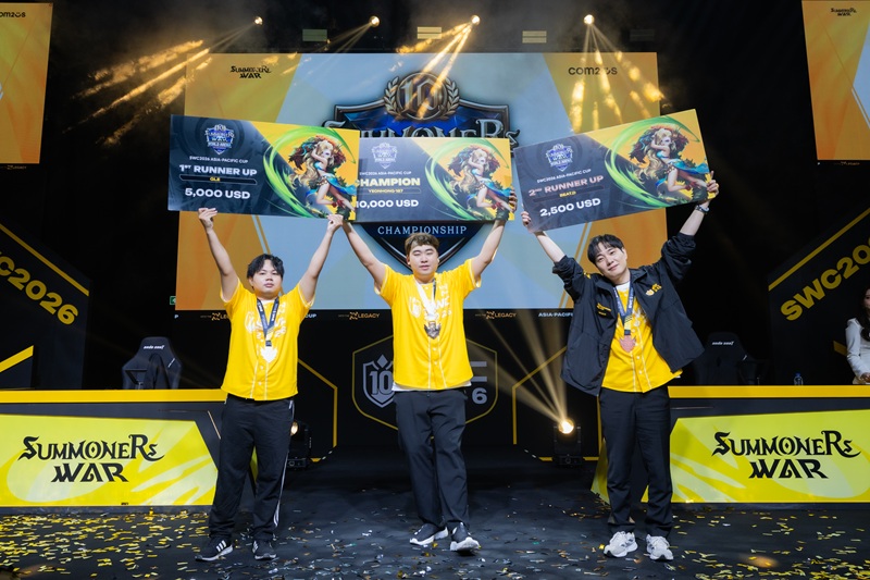 SWC2026 아시아퍼시픽 컵 1위부터 3위 선수